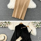 Ensemble Femme 2 Pièces – Cardigan Tricoté à Lacets & Robe Camisole, Style Chinois Moderne Élégant |