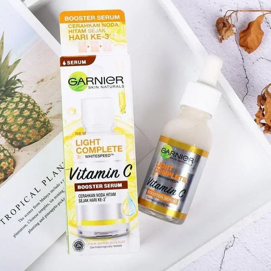 Garnier Bright Complete Sérum Booster 30x Vitamine C & Niacinamide – Éclat du Teint, Anti-Taches & Anti-Marques d’Acné – 30ml