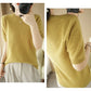 Pull Femme Slim à Manches Courtes – Tricot Col Rond Léger Printemps Été 2025 |.