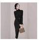Robe Pull Longue Femme – Tricot Élastique Ajusté Style Coréen Élégant Automne Hiver
