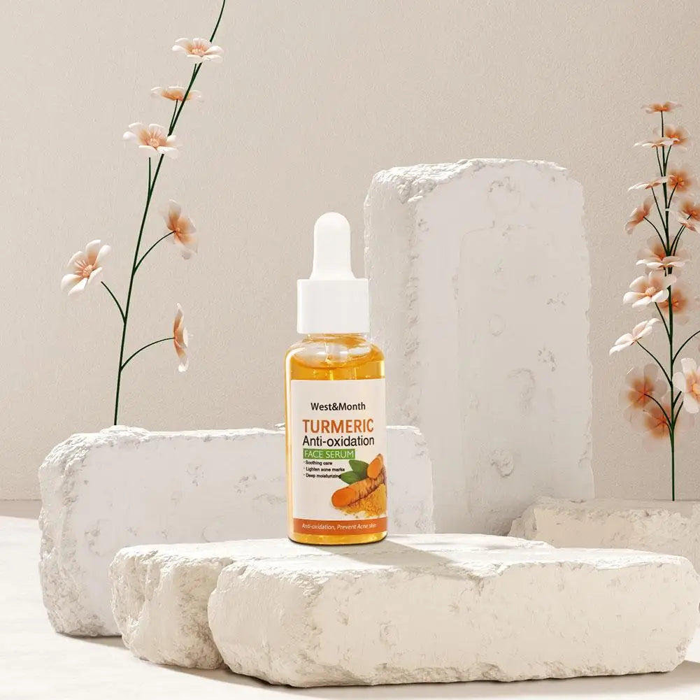 Sérum Visage au Curcuma – Éclat, Anti-Taches & Anti-Oxydant + Savon Huile de Curcuma
