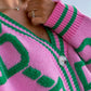 Pull Femme Sweet Heart – Tricot Vintage Loose à Col Rond, Manches Longues