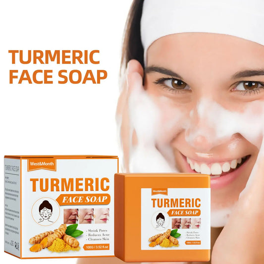 Sérum Visage au Curcuma – Éclat, Anti-Taches & Anti-Oxydant + Savon Huile de Curcuma