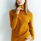 Pull Femme en Laine Mérinos 100 % – Col Roulé Tricoté Cachemire Automne Hiver