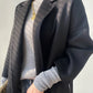 Manteau Court Femme Automne Hiver – Cachemire Double Face, Col Revers & Ceinture, Style Luxe Chic.