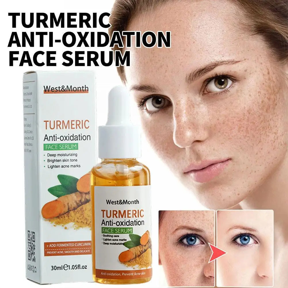 Sérum Visage au Curcuma – Éclat, Anti-Taches & Anti-Oxydant + Savon Huile de Curcuma