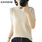 Pull Femme Slim à Manches Courtes – Tricot Col Rond Léger Printemps Été 2025 |.