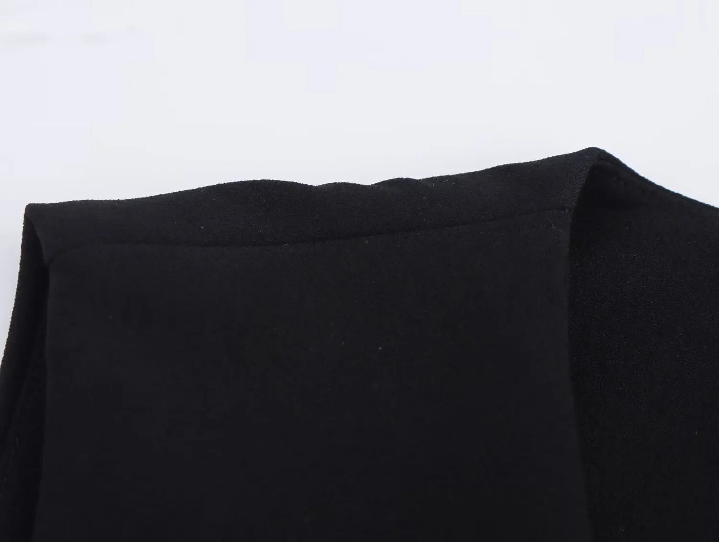 Ensemble femme sans manches col V asymétrique – pantalon large taille haute