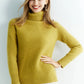 Pull Femme en Laine Mérinos 100 % – Col Roulé Tricoté Cachemire Automne Hiver