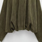 Veste Femme Suédine Synthétique PB&ZA 2025 – Coupe Ample Vert Olive