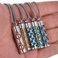Aromatherapy Pendant Perfume Bottle Essential Oil Titanium Steel.
