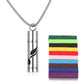 Aromatherapy Pendant Perfume Bottle Essential Oil Titanium Steel.