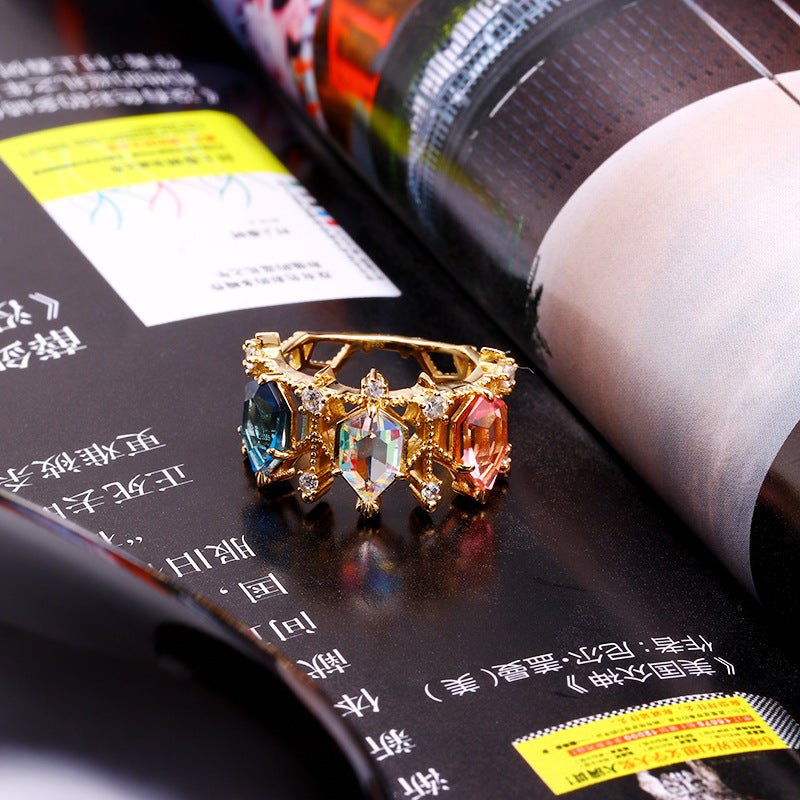 Aurora Crystal Lamp Ring.
