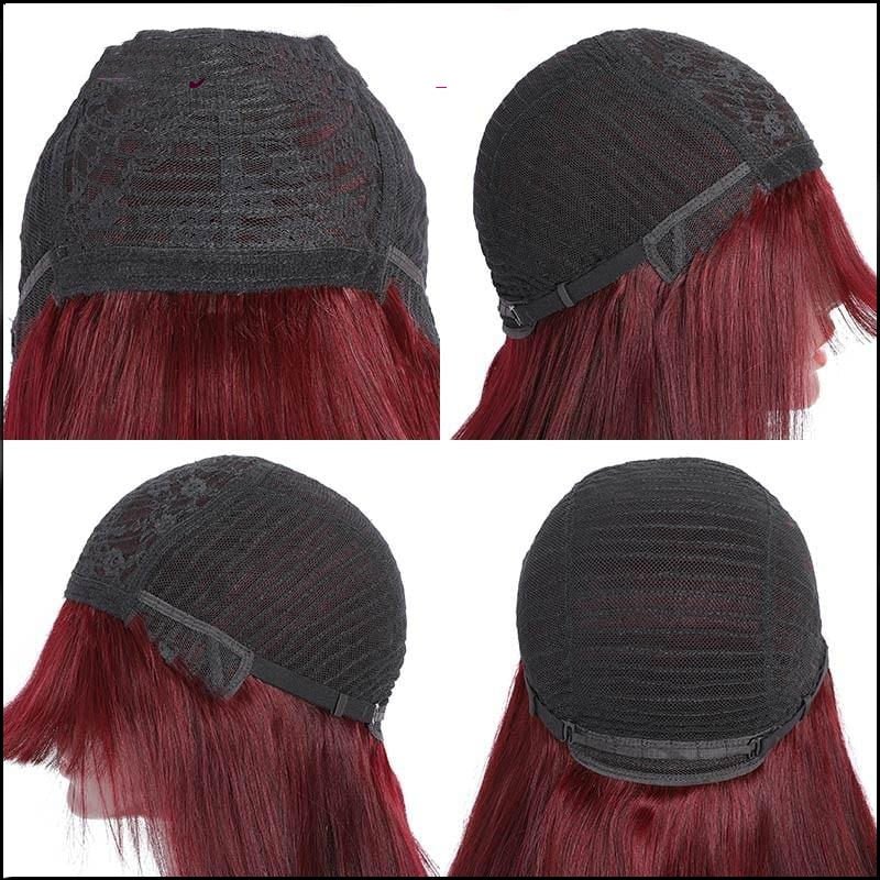Bangs Short Hair Wig Breathable And Natural.