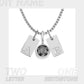 Birthstone Accessories Stainless Steel Plated 26 English Letter Pendant Necklace.
