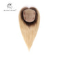 Blonde  Ombre Bleach Blonde Hand Made Real Human Hair Toppers For Women.