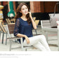Causal Blusa Chemise Femme Plus.