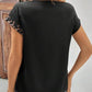 Chemise  Pour Femmes Col En V Avec  Et Manches Chauve-souris.