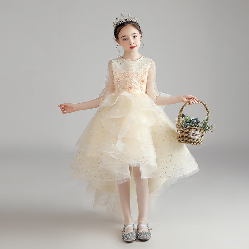 Children Dress Princess Dress Girl Girl Host Evening Dress.