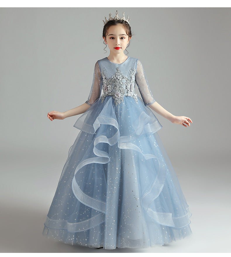 Children Dress Princess Dress Girl Girl Host Evening Dress.