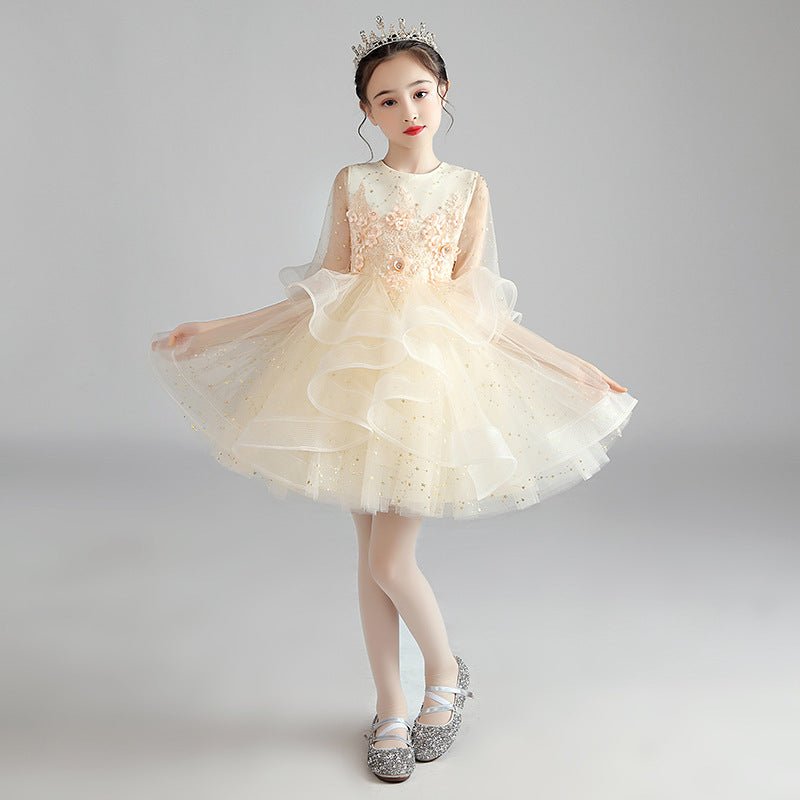 Children Dress Princess Dress Girl Girl Host Evening Dress.