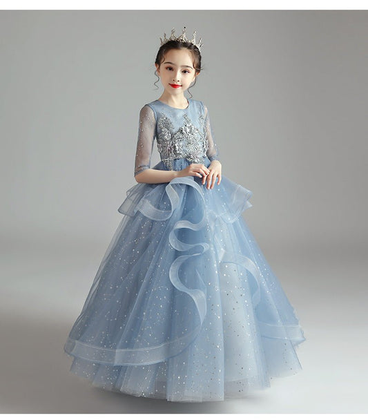 Children Dress Princess Dress Girl Girl Host Evening Dress.