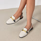 Closed Toe Half Slippers Women's Chunky Heel Low Heel Sandals.