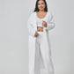 Cozy Pajama Set, 3 Piece Lounge Set, Cute Loungewear, Warm Suit Sets, Matching Set, Lounge Set, 3 Piece Pant Sets, Women Winter Dress.