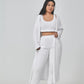 Cozy Pajama Set, 3 Piece Lounge Set, Cute Loungewear, Warm Suit Sets, Matching Set, Lounge Set, 3 Piece Pant Sets, Women Winter Dress.