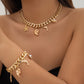 Creative Boho Conch Dolphin Starfish Pendant Choker Necklace Bracelets Women Trendy Vintage Tassel Chain Grunge Jewelry Fashion Jewelry.