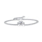 Cuban Luxury Fashion Set Mosan Diamond Silver Jewelry Comparable To Natural Diamond Bracelet.