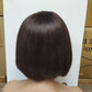 Double Drawn Human Hair Fringe Bob Wig.