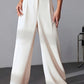 European And American New Women's Trousers Solid Color Casual Straight Pants.