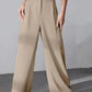 European And American New Women's Trousers Solid Color Casual Straight Pants.