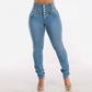 European And American Stretch Slimming Jeans Women's Button.