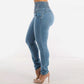 European And American Stretch Slimming Jeans Women's Button.