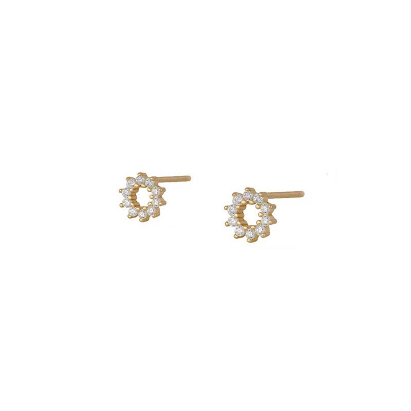 European And American Zircon Ear Clip Eardrops Hours Ear Ring.