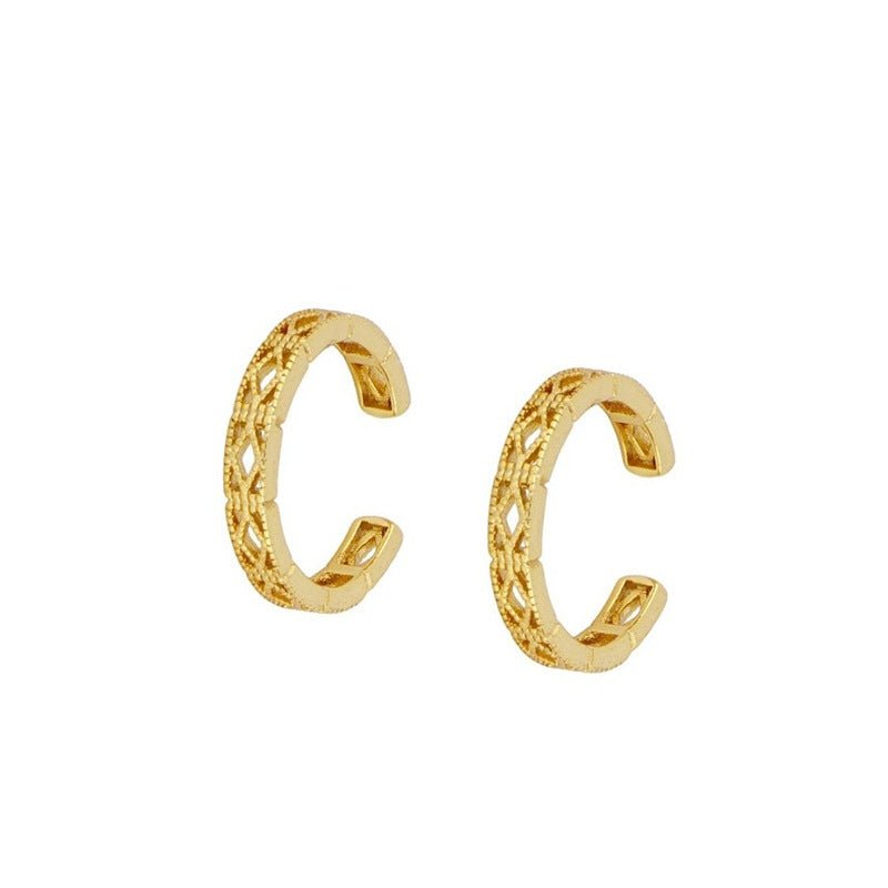 European And American Zircon Ear Clip Eardrops Hours Ear Ring.