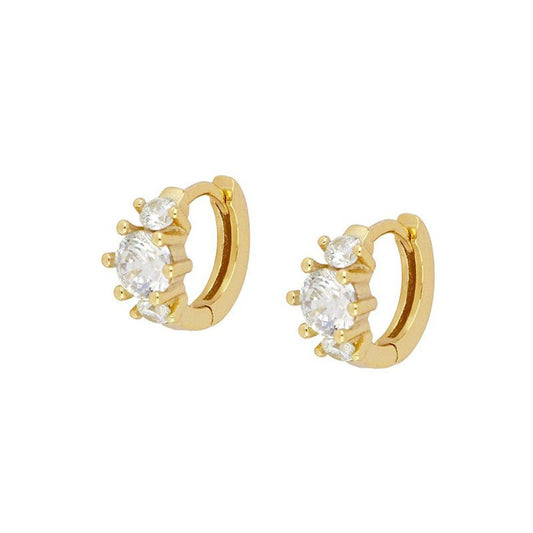 European And American Zircon Ear Clip Eardrops Hours Ear Ring.