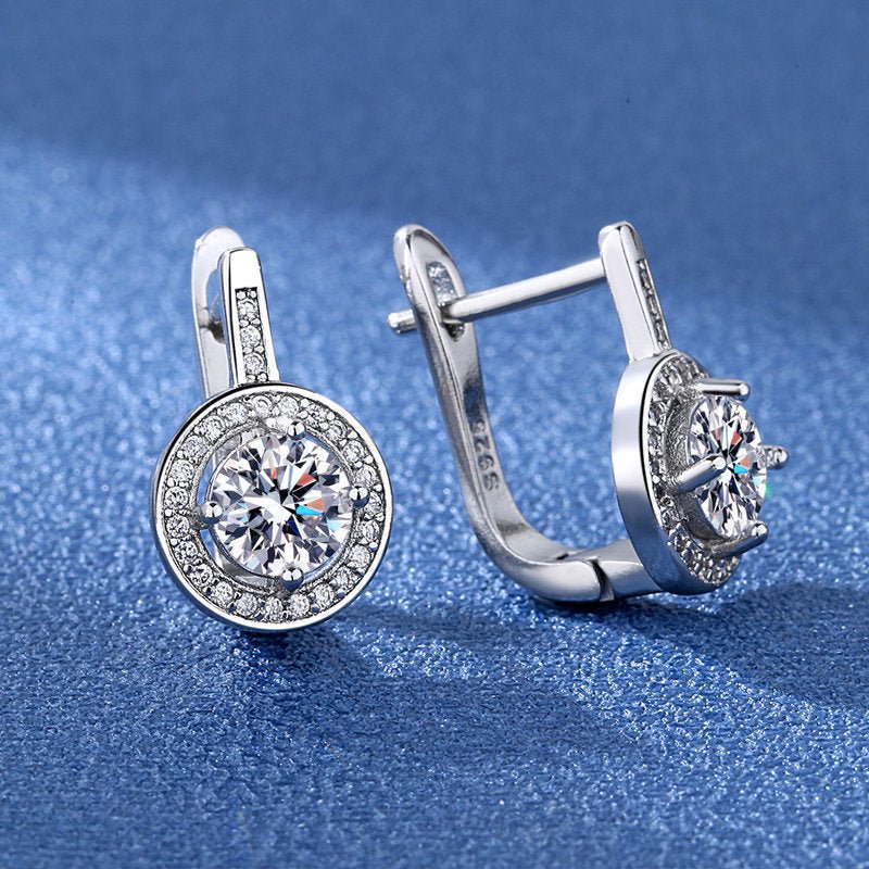 Fashion Design European And American Zircon Earrings For Women.