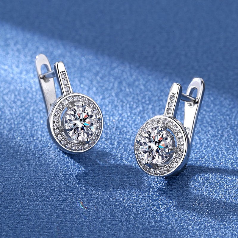 Fashion Design European And American Zircon Earrings For Women.