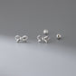 Fashion Hollowed-out Bowknot Thread Stud Earrings.