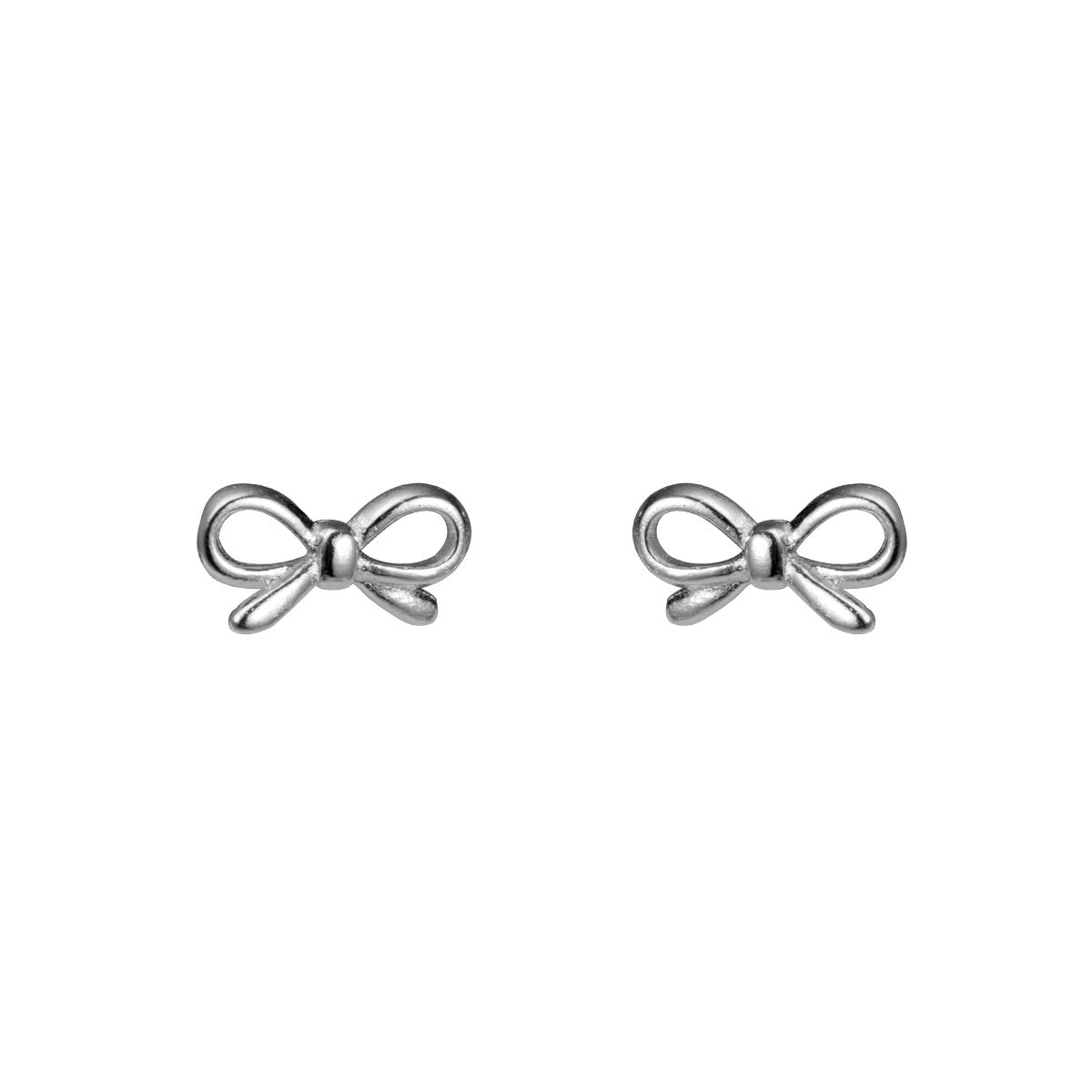 Fashion Hollowed-out Bowknot Thread Stud Earrings.