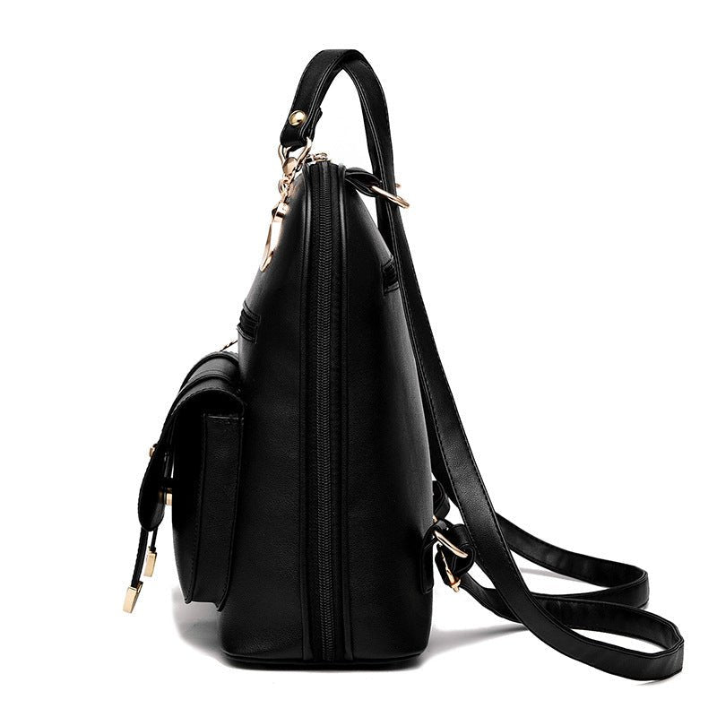 Female bag fashion PU leather dual-use backpack.