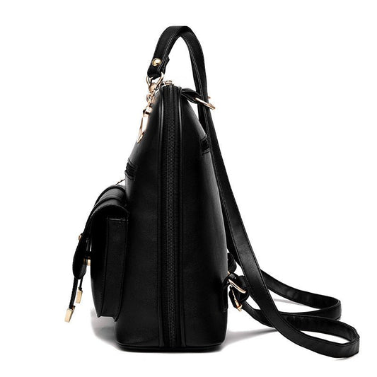 Female bag fashion PU leather dual-use backpack.
