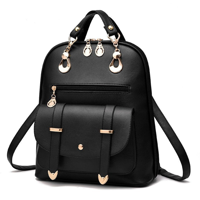 Female bag fashion PU leather dual-use backpack.