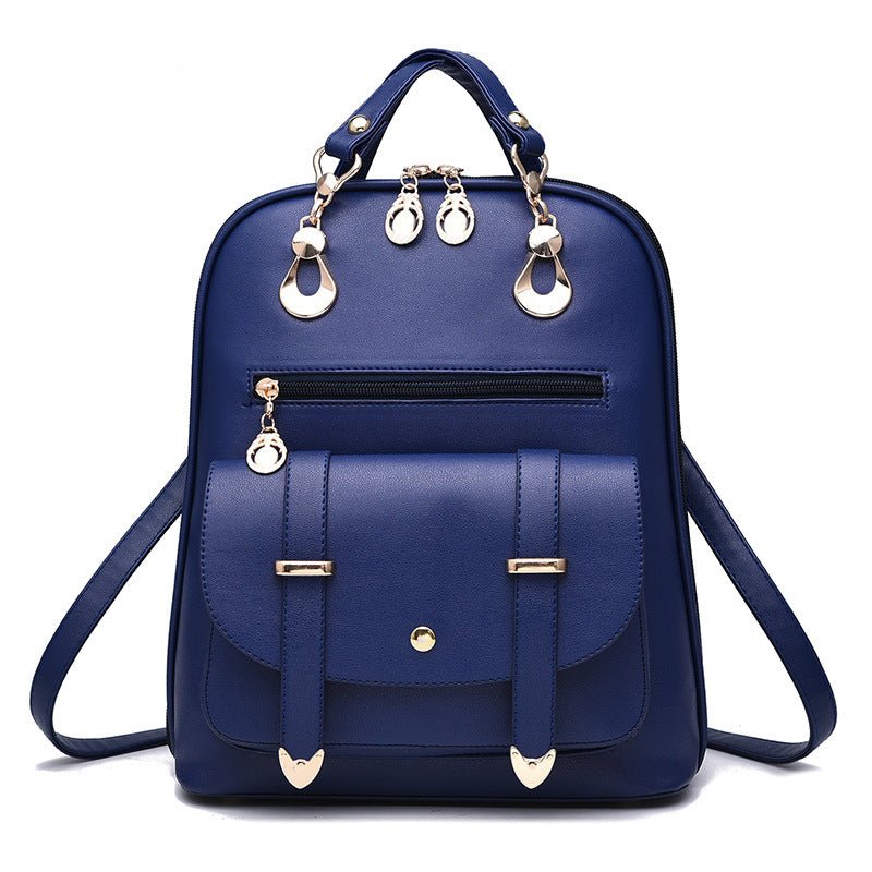 Female bag fashion PU leather dual-use backpack.