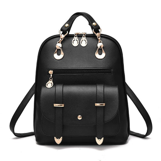 Female bag fashion PU leather dual-use backpack.