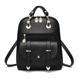 Female bag fashion PU leather dual-use backpack.