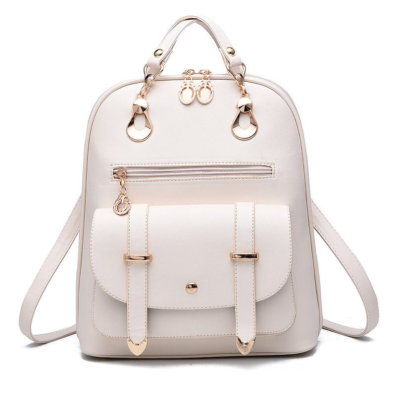 Female bag fashion PU leather dual-use backpack.